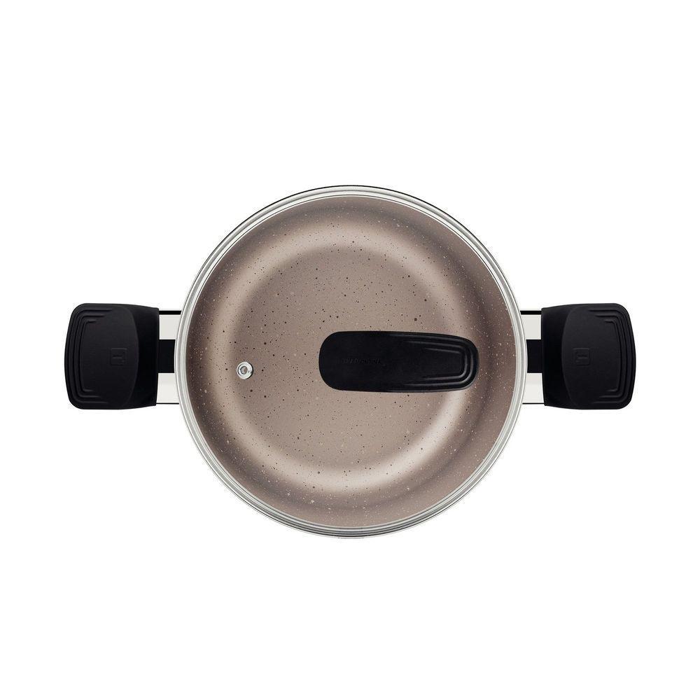 Caçarola Tramontina Milazzo Alumínio Antiaderente Starflon Max Amêndoa 20 Cm Tramontina - 3