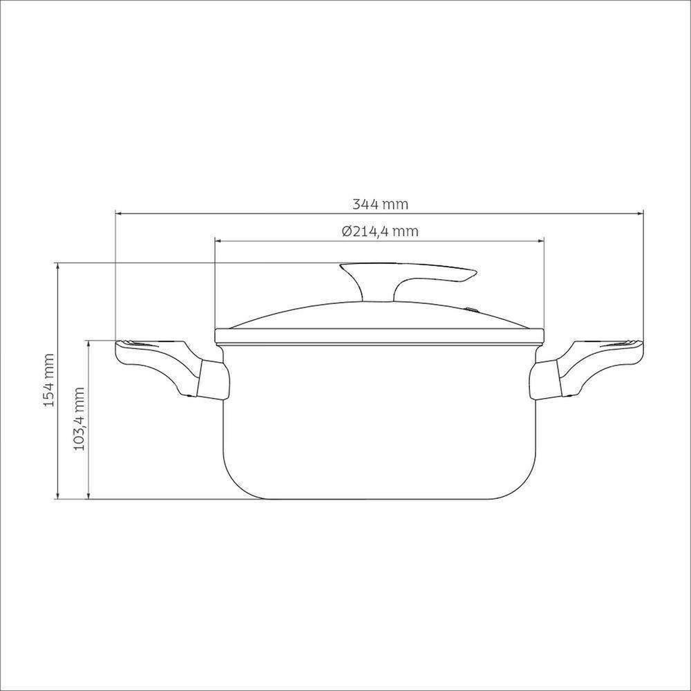 Caçarola Tramontina Milazzo Alumínio Antiaderente Starflon Max Amêndoa 20 Cm Tramontina - 4