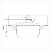 Caçarola Tramontina Milazzo Alumínio Antiaderente Starflon Max Amêndoa 20 Cm Tramontina