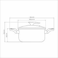 Caçarola Tramontina Milazzo Alumínio Antiaderente Starflon Max Amêndoa 20 Cm Tramontina - 6