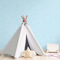 Papel De Parede Com Textura De Bebê - G78355 Azul Turquesa E Gliter Tiny Tots 2 - G78355 - 2