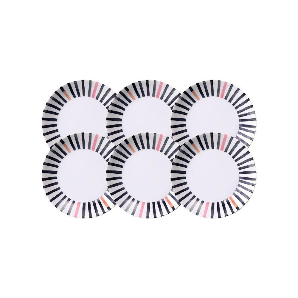 Kit Prato Fundo Tramontina Street Em Porcelana Decorada 22 Cm 06 Peças Tramontina - 2