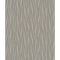 Papel De Parede Fusion Ondulado Marrom Acinzentado Brilho - Rolo 10m X 0,53m - 1