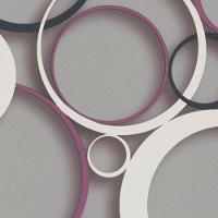 Papel De Parede Ddd Em 3d Max 28304 Círculos - Rolo 10m X 0,53m - 1