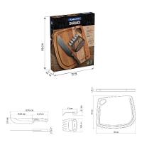 Jogo Churrasco Tramontina Churrasco Black Lâminas Aço Inox Escurecido Cabos Madeira Tabua 3 Peças Tramontina - 9