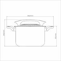 Espagueteira Tramontina Milazzo Alumínio Antiaderente Starflon Max Amêndoa 22 Cm Tramontina - 9