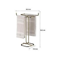 Kit Banheiro Dourado Future Porta Papel Higiênico Chao Porta Toalha De Bancada 1176dd 1177dd - 2