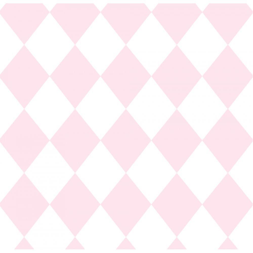 Papel De Parede Treboli Losangos Rosas 5862 - Rolo 10m X 0,53m - 1