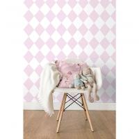 Papel De Parede Treboli Losangos Rosas 5862 - Rolo 10m X 0,53m - 2