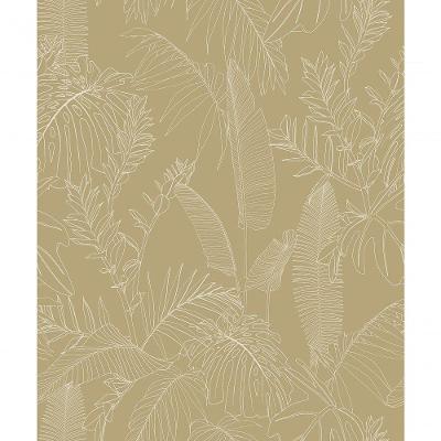 Papel De Parede Icon Folhagem Bege A69302