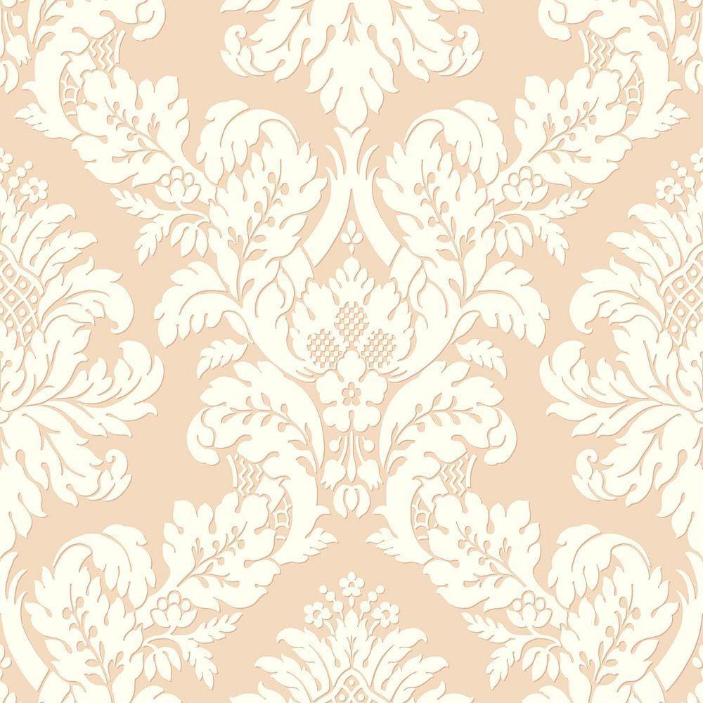 Papel De Parede Shimmer Damask Moderno Uk10456 - Rolo 10m X 0,52m - 1