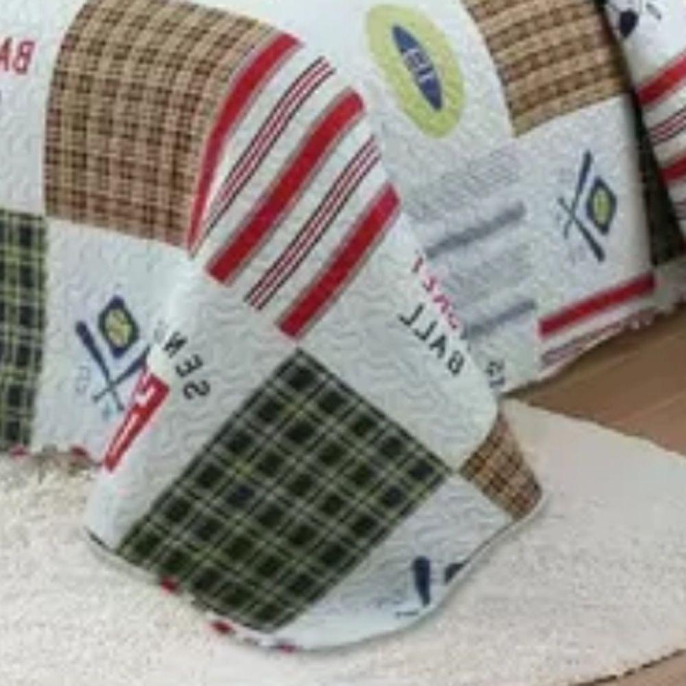 Kit Cobre Leito Colcha Solteiro Infantil Studio Dupla Face Estampado 2 Peças - Super Ball - Cinza - 100% Poliéster - 3