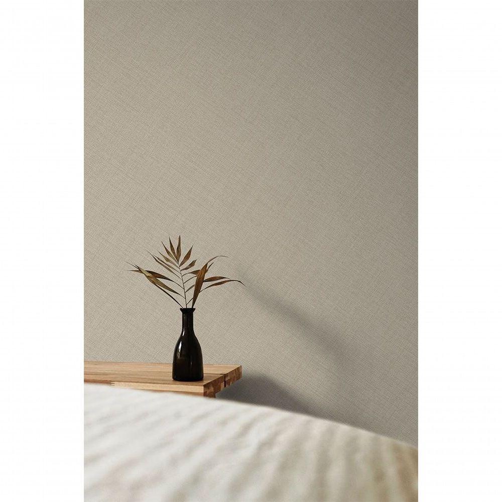 Papel De Parede Icon Aspecto Têxtil Bege Mn1003 - 2