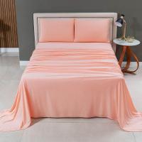 Jogo Cama Lençol Casa Scarpa Sonnet Casal Padrão Malha Lisa Algodão Macio 4 Peças - Salmão - 2