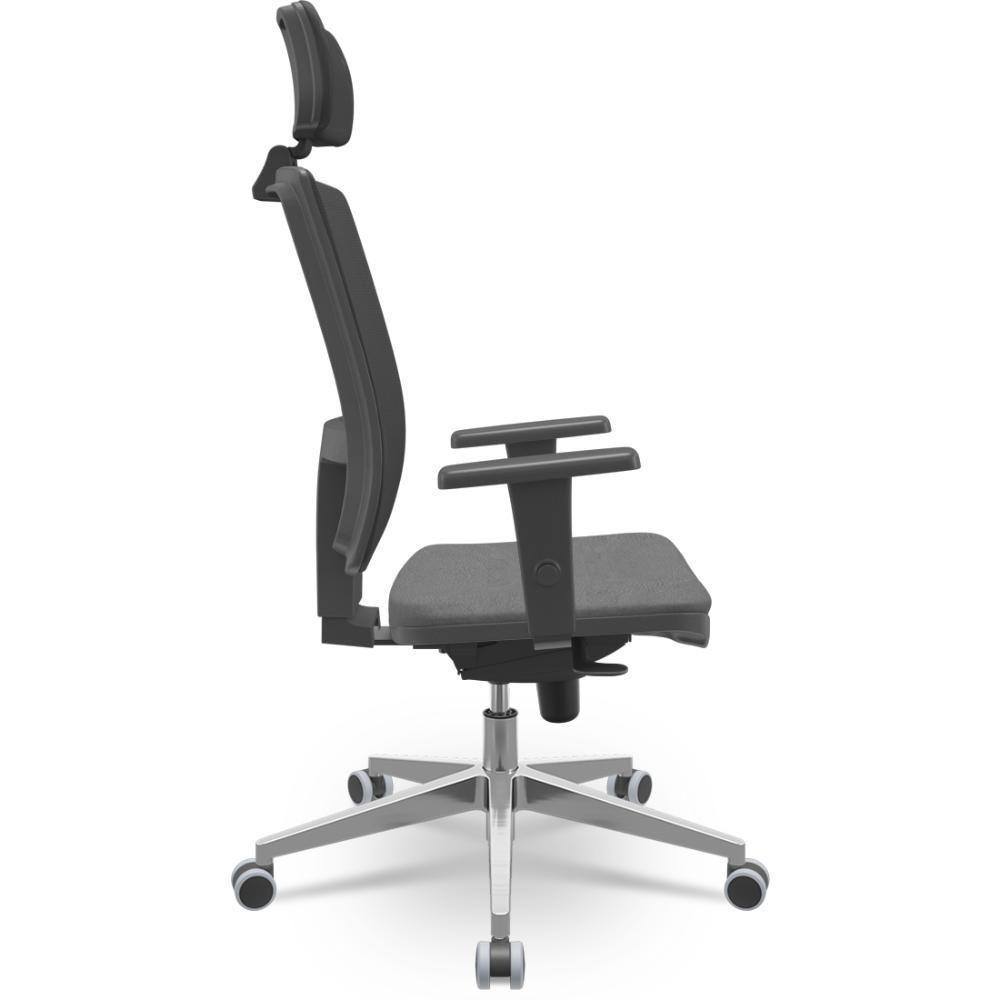 Cadeira Brizza Presidente Tela Cinza - 2