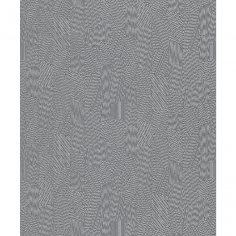 Papel De Parede Muse Geométrico Metalizado Cinza Mu3007 - 2