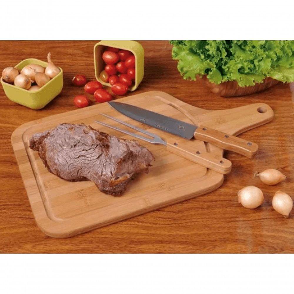 Tábua De Corte Com Alça Ecokitchen Bambu 30x50 Cm - Mimo Style - Bm20389 - 2