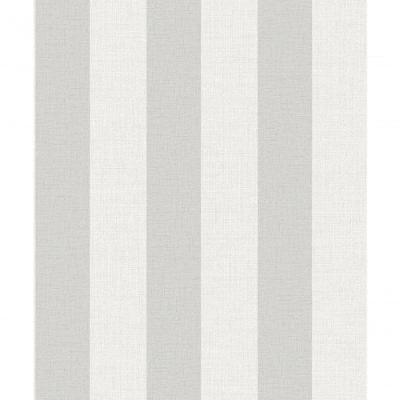 Papel De Parede Maison Listrado Cinza Mn4006