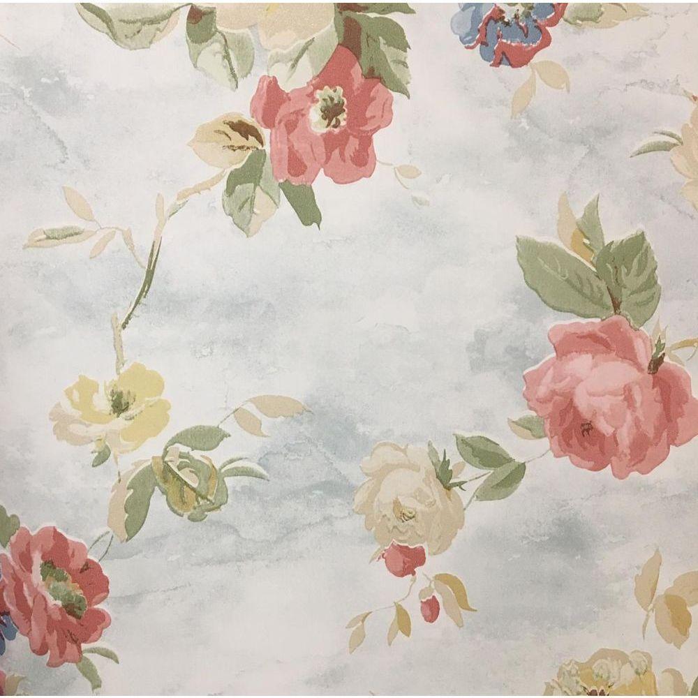 Papel De Parede Rossella Flores Ao Céu Ro3314 - Rolo 10m X 0,53m - 1
