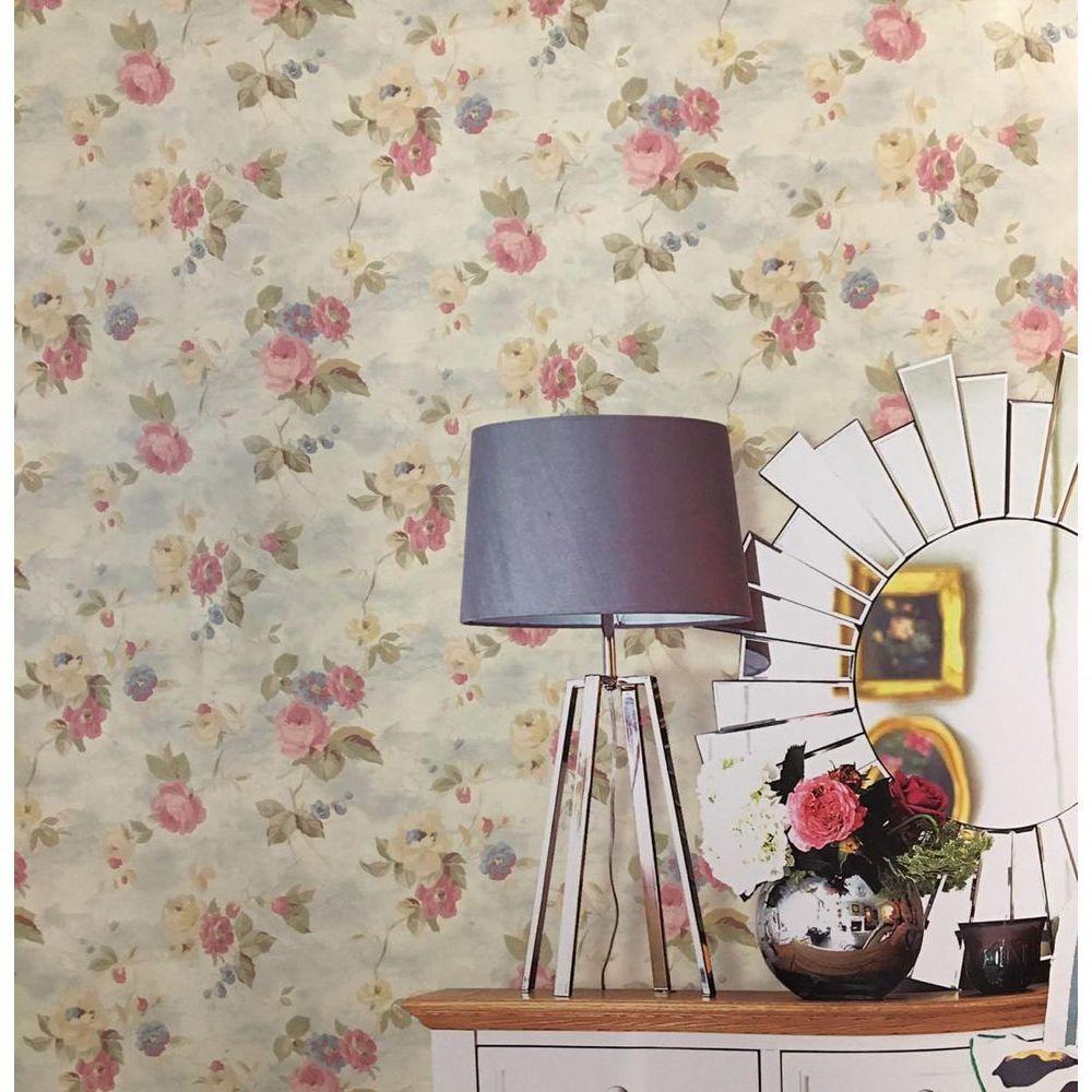 Papel De Parede Rossella Flores Ao Céu Ro3314 - Rolo 10m X 0,53m - 2