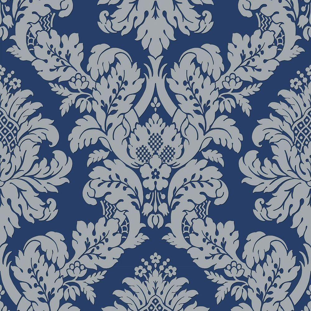 Papel De Parede Shimmer Damask Moderno Uk10457 - Rolo 10m X 0,52m - 1
