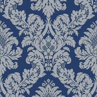 Papel De Parede Shimmer Damask Moderno Uk10457 - Rolo 10m X 0,52m - 1