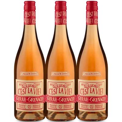 Garrafas Vinho Rose Albert Bichot C'est La Vie 750ml (3 Und)