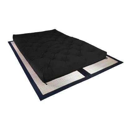 Colchão Futon King Dobrável Sofa Cama Preto