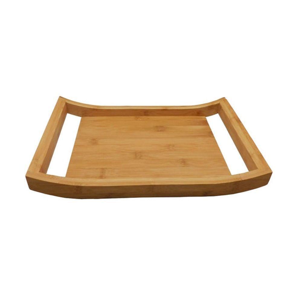 Bandeja Com Alça Em Bambu 45x35x5cm Kenya - 1