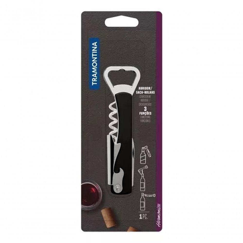 Abridor De Garrafa Com Saca Rolhas E Canivete Tramontina - 3