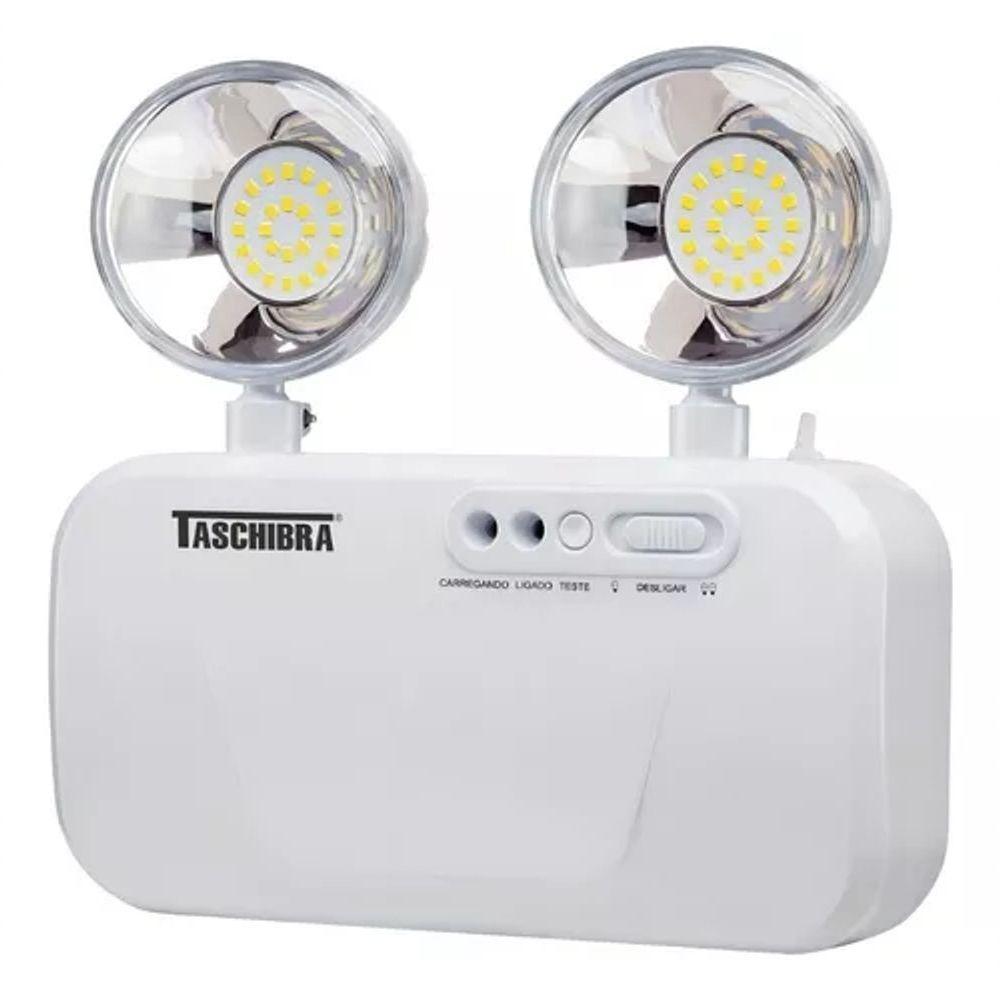 Luminária Emergência Bloco 2 Faróis 1200 Lúmens Taschibra - 2