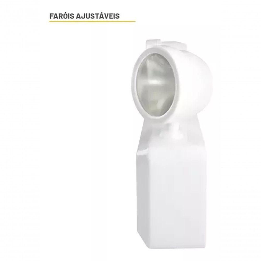 Luminária Emergência Bloco 2 Faróis 1200 Lúmens Taschibra - 4
