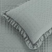 Kit Cobre Leito Colcha Bello King Dupla Face 3 Peças Cinza 100% Poliéster - 2