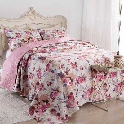 Kit Cobre Leito Colcha Casal Boutex Dupla Face Itália 100% Poliéster