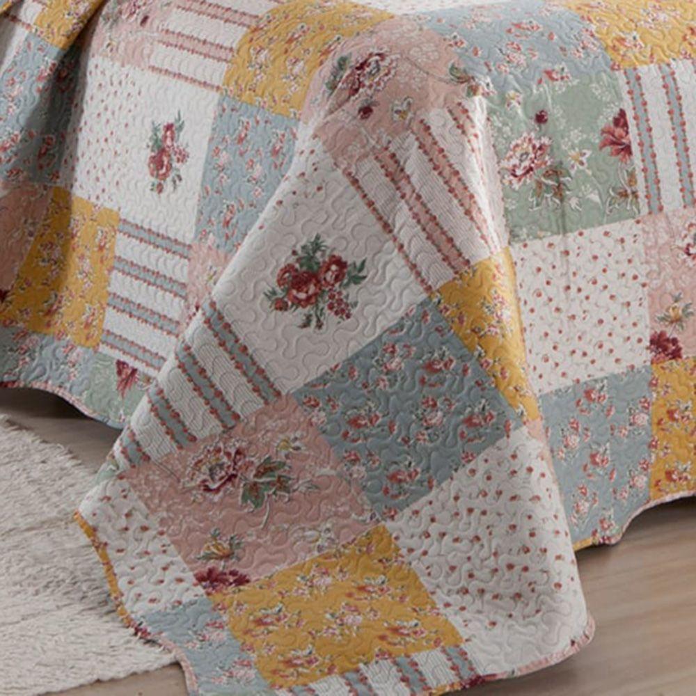 Kit Cobre Leito Colcha Queen Boutex Dupla Face Holanda 100% Poliéster - 2