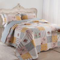 Kit Cobre Leito Colcha Queen Boutex Dupla Face Holanda 100% Poliéster - 1