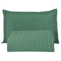 Kit Cobre Leito Colcha Monaco Solteiro Dupla Face 2 Peças Verde 100% Poliéster - 1