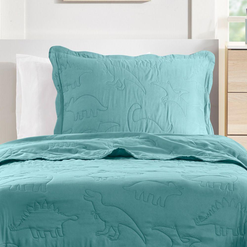 Kit Cobre Leito Colcha Bouti Solteiro Infantil 2 Peças Verde 100% Poliéster - 3