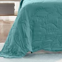 Kit Cobre Leito Colcha Bouti Solteiro Infantil 2 Peças Verde 100% Poliéster - 4