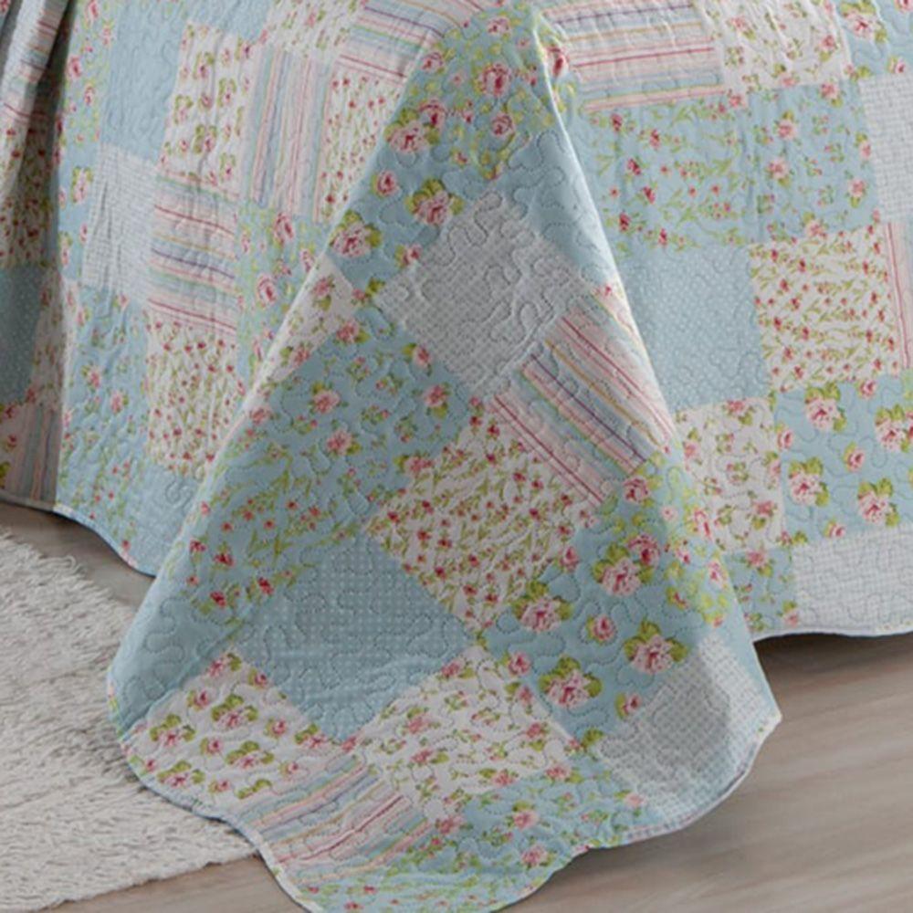 Kit Cobre Leito Colcha Queen Boutex Dupla Face Montreal 100% Poliéster - 2