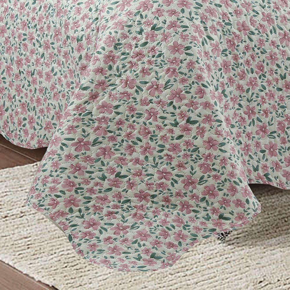 Kit Cobre Leito Colcha King Boutik Dupla Face Sabrina 100% Poliéster - 3