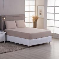 Jogo De Cama Lençol Sereno Casal Em Malha Algodão Rosê 100% Algodão - 3