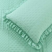 Kit Cobre Leito Colcha Bello King Dupla Face 3 Peças Verde 100% Poliéster - 2