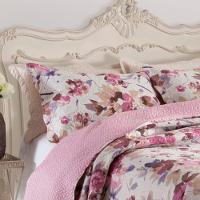 Kit Cobre Leito Colcha Queen Boutex Dupla Face Italia 100% Poliéster - 2