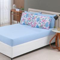 Jogo De Cama Lençol Sonho Bom Solteiro Em Malha Algodão 2 Peças Azul 100% Algodão - 3