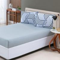 Jogo De Cama Lençol Sonho Bom Casal Em Malha Algodão Cinza 100% Algodão - 3
