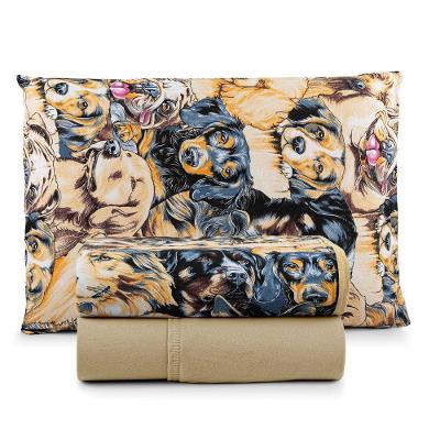 Jogo De Cama Lençol Sonho Bom Solteiro Em Malha 3 Peças Mostarda 100% Algodão