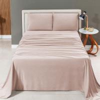 Jogo De Cama Lençol Sereno Casal Em Malha Algodão 4 Peças Bege 100% Algodão - 3