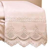 Jogo De Cama Lençol Casal Supremo 3 Peças Micropercal 300 Fios Rosê 100% Poliéster - 4