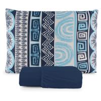 Jogo De Cama Lençol Sonho Bom Solteiro Em Malha Algodão 2 Peças Marinho 100% Algodão - 1